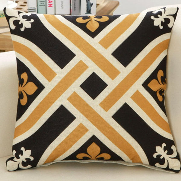 Black Gold Cushion Covers Pack of 5