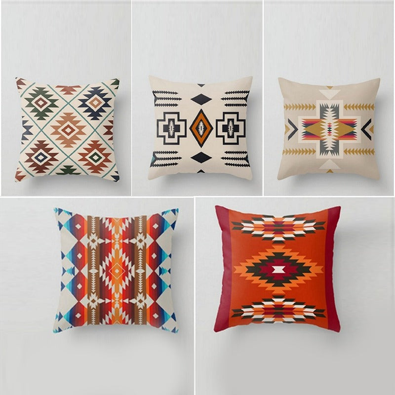 Terracotta Southwestern Cushion Covers Pack 5