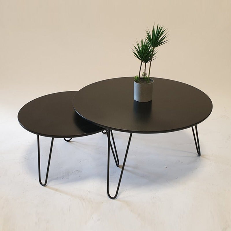Tatami Contrasted Round Tables - waseeh.com