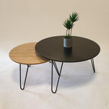 Tatami Contrasted Round Tables - waseeh.com