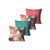Triangle Diffirent Colours Pack Of 4 Cushion Covers
