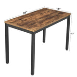 Metal Frame Computer Office Work Station Desk Table - waseeh.com