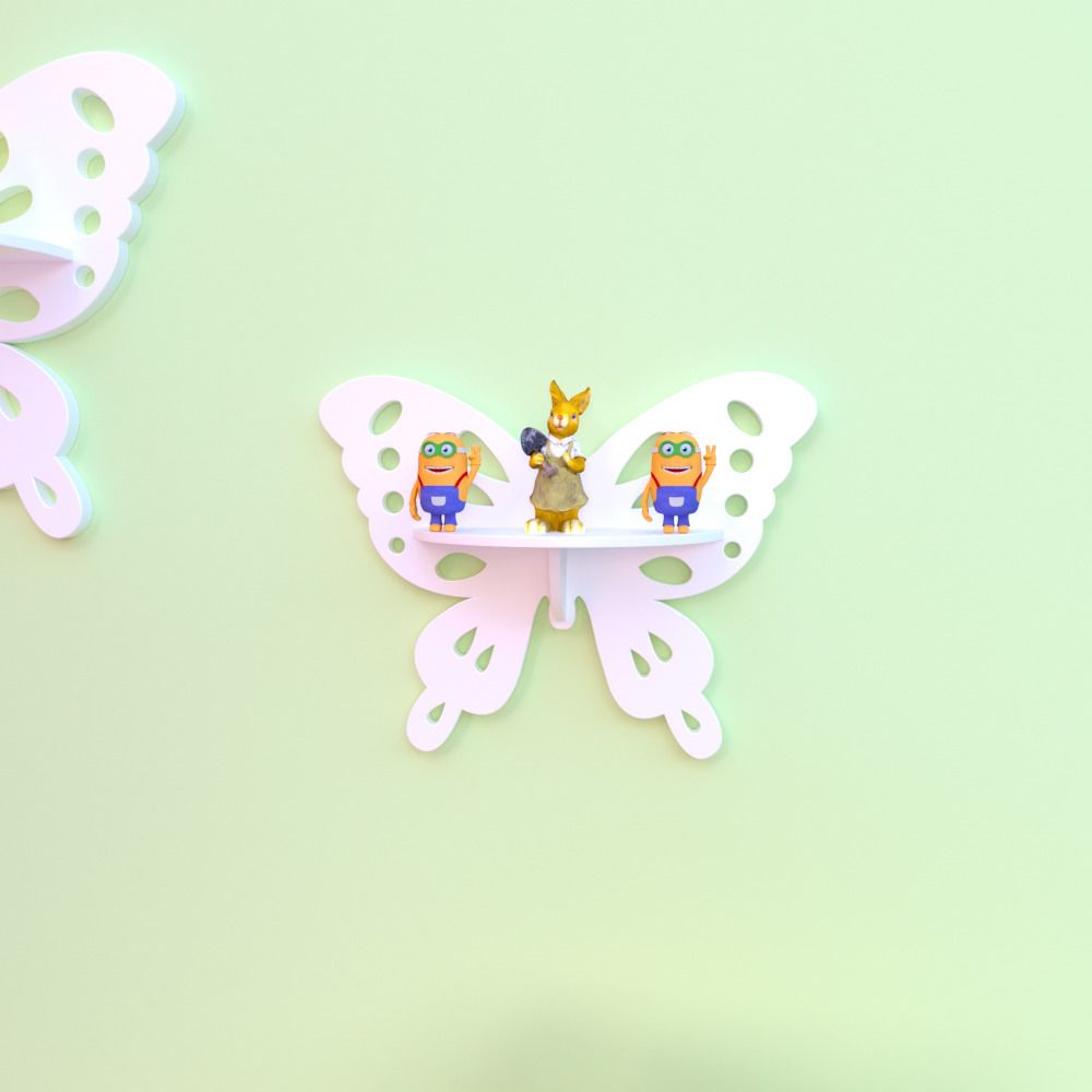 Crater Butterfly Floating Shelves (Set of 3) - waseeh.com