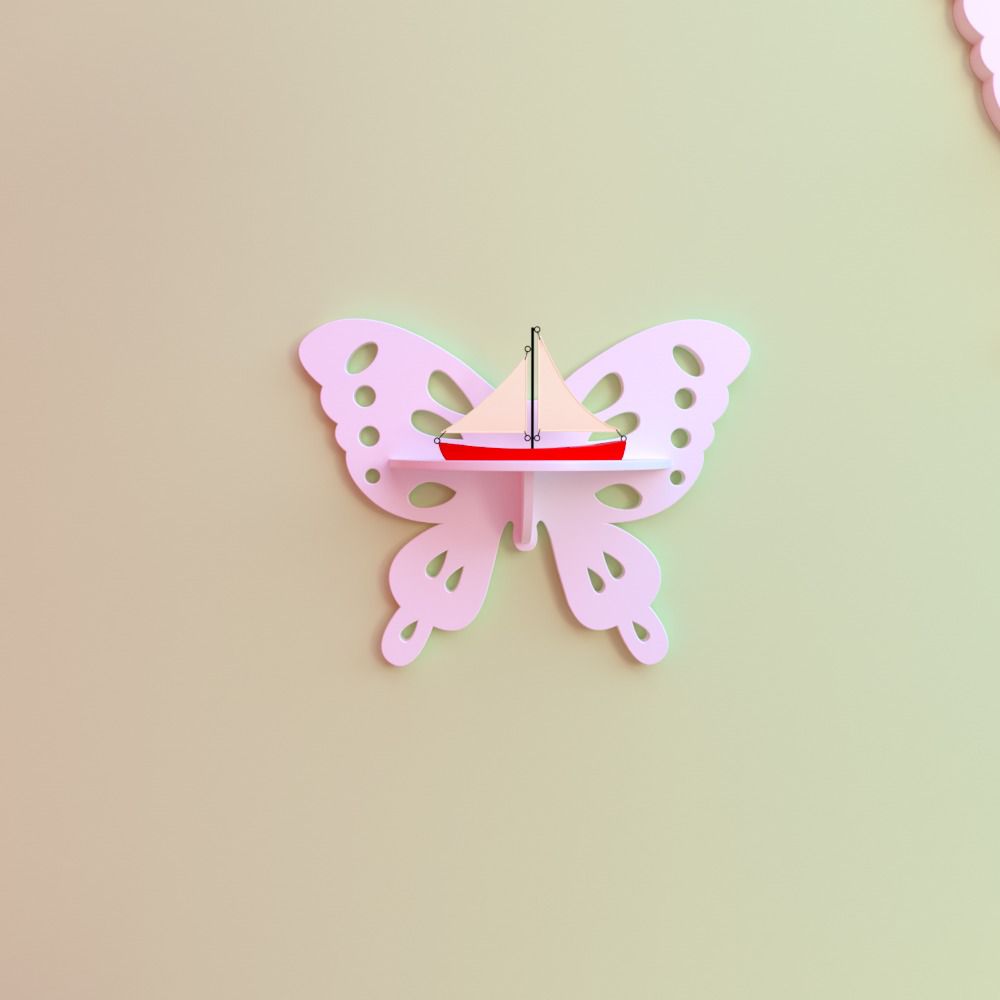 Crater Butterfly Floating Shelves (Set of 3) - waseeh.com