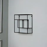 Wall-Mounted "Square Shaped" Floating Metal Storage Shelve Frame Decor - waseeh.com