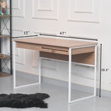 Xavius Wide Home Office Workstation Writing Organizer Desk Table - waseeh.com