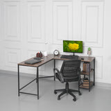 ALLENA L-Shape Home Office Workstation Writing Organizer Desk Table - waseeh.com