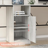 Fulcher Storage Organizer Cabinet Home Office Work Station Desk - waseeh.com
