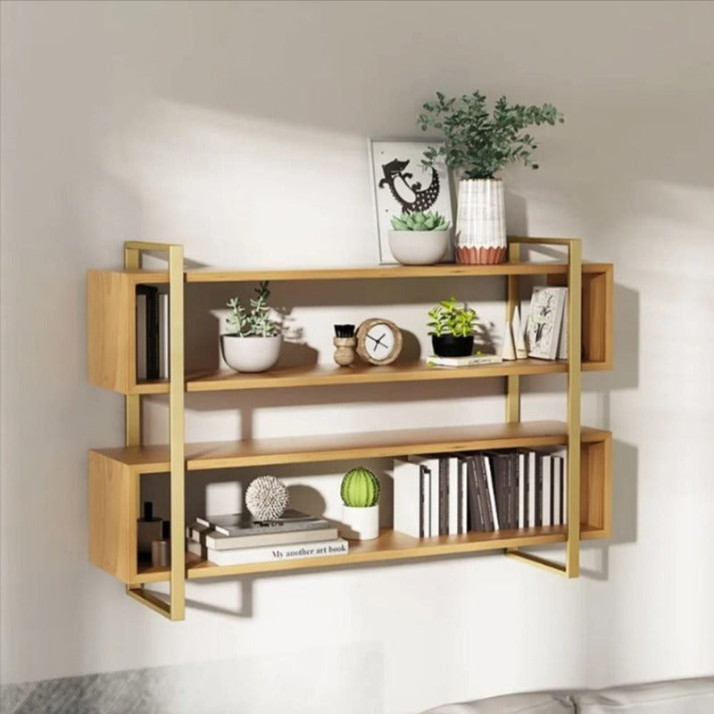 Flaxen Lounge Living Drawing Room Bookcase Organizer Floating Shelve - waseeh.com