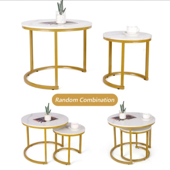 Briajah Living Dining Room Nesting Coffee Side Table (Set of 2) - waseeh.com