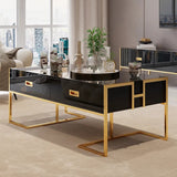 Jocise White Rectangular Living Lounge Bedroom Coffee Center Table - waseeh.com