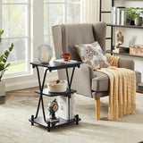 X-Shape Open Storage and Design Metal Frame, Stand for Living Room - waseeh.com