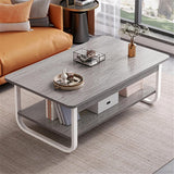 Industrial Cocktail Shelf Coffee Table TV End Table - waseeh.com