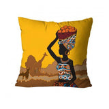 Yellow African Cushion Covers Pack 3