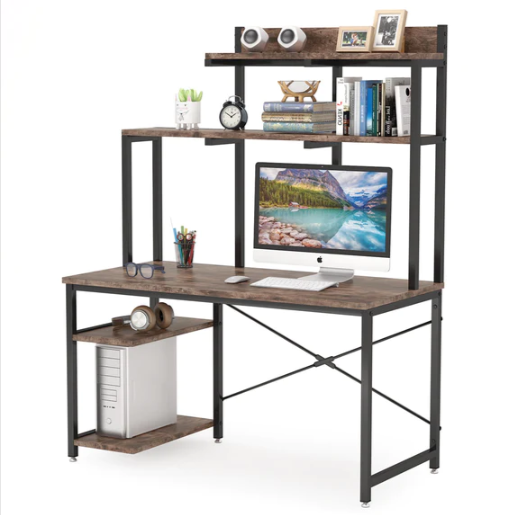 Vicinity Vintage Computer Workstation Home Office Desk Table - waseeh.com