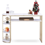 Vinita Console Table for Entryway Gold Entryway Table with Storage - waseeh.com