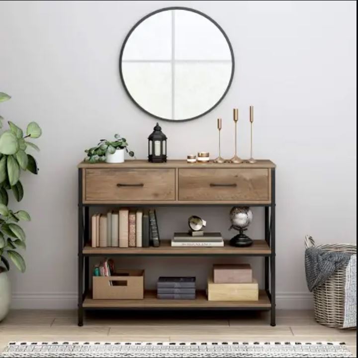 Kedarian Console Living Lounge Bookcase Organizer Table - waseeh.com