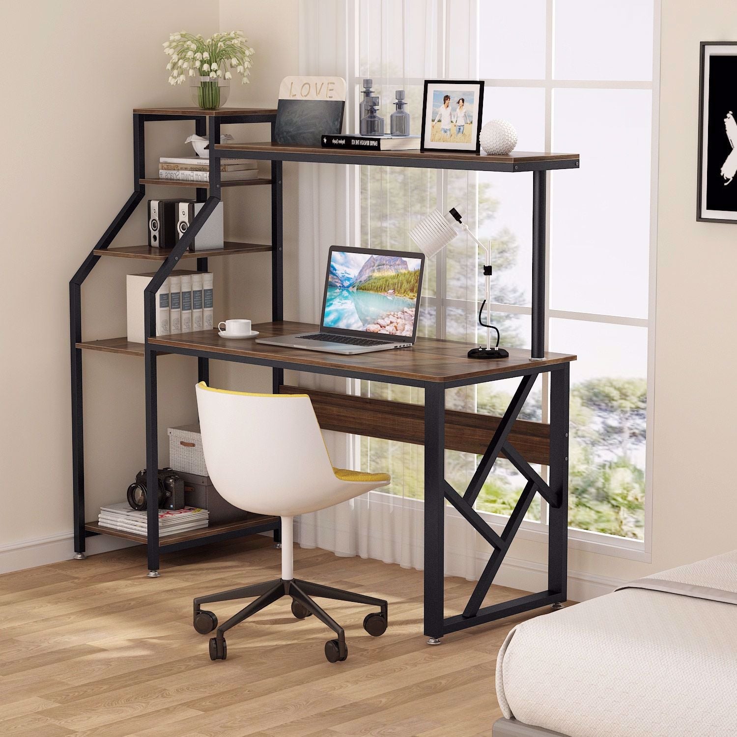 Timeless Maze Home Office Workstation Writing Organizer Desk Table - waseeh.com
