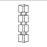 Cubic Tower Bookcase Organizer Rack Decor - waseeh.com