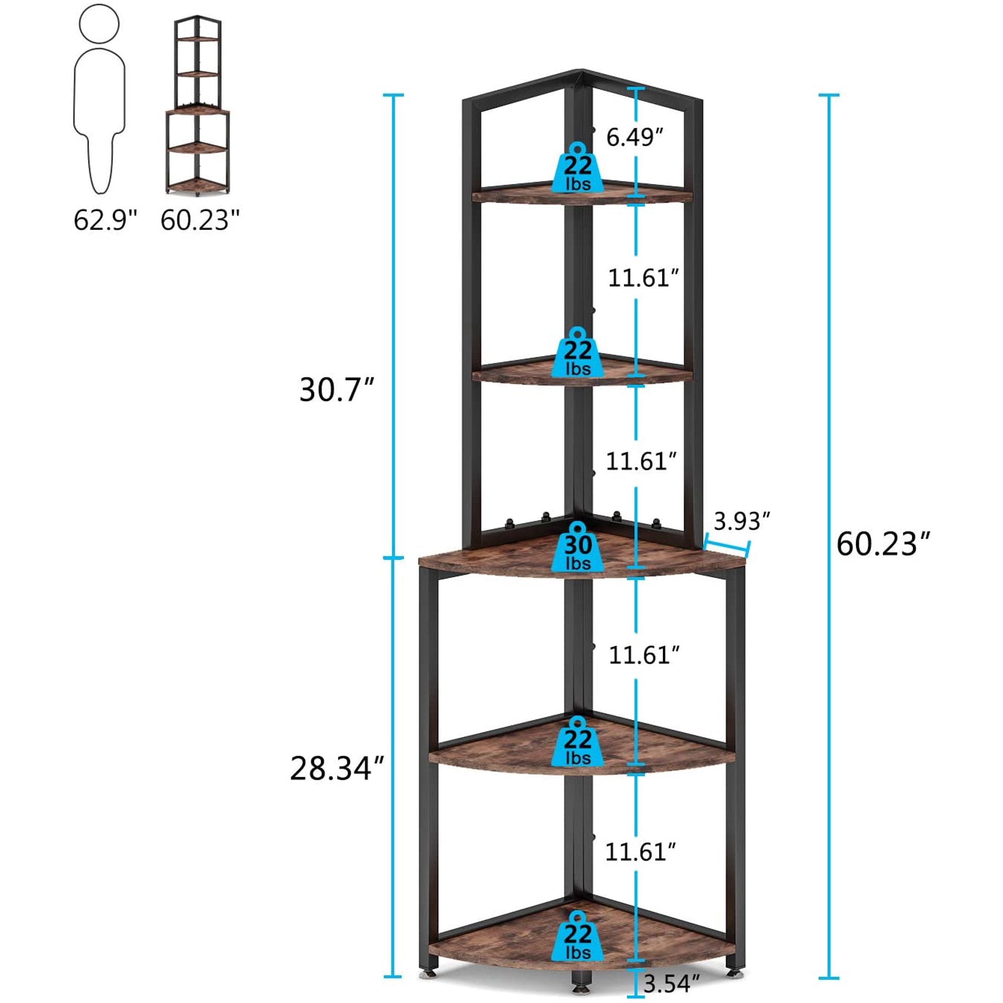 Plight Ladder Bookcase Shelve Kitchen Organizer Rack - waseeh.com