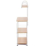 The wooden & Metal Storage Shelf Rack (4 Tier) - waseeh.com