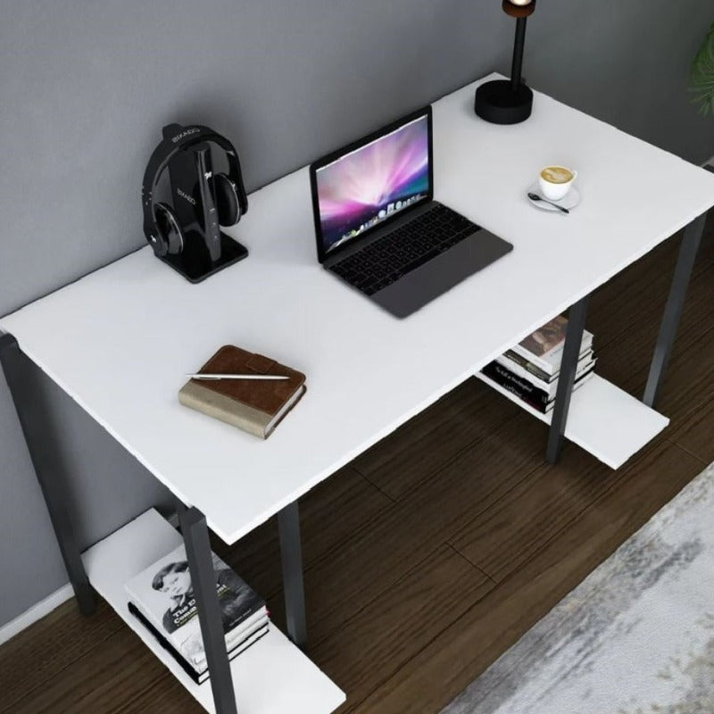 White Aerol Work Writing Home Office Desk Table - waseeh.com
