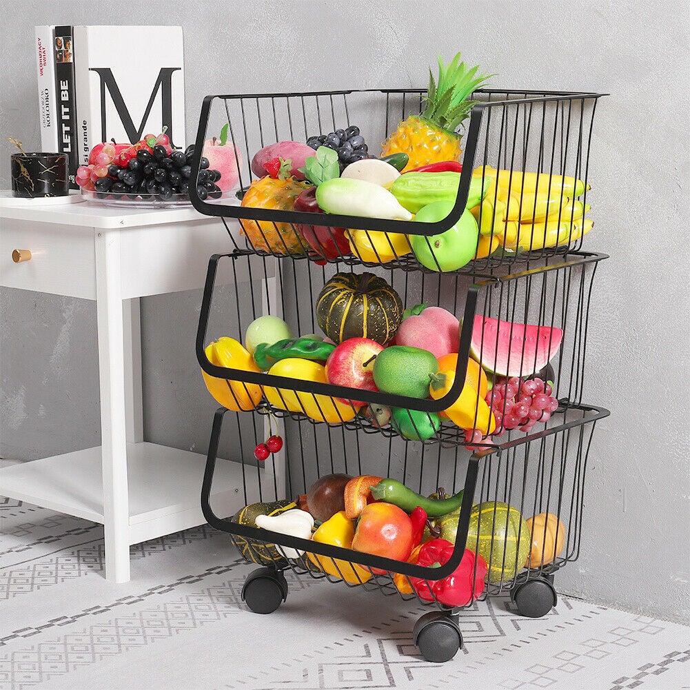 Metal Vegi Organizer Trolley